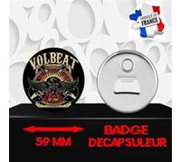 Magnet Décoratif décapsuleur aimanté 59 mm Groupe Rock VOLBEAT 422 G