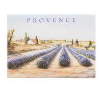 Magnet Décoratif Provence, Paysage de Champs de Lavande, Collection Claude Legrand