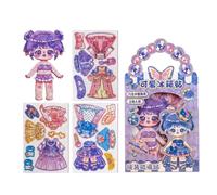 Magnet Dress Up Doll - Pretend Play Imaginative Figure Set, Magnetic Outfit Changing Toy Developing Creativity, Interactive Fashion Accessory | Enhancing Learning Engagement, Party Activities