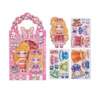 Magnet Dress Up Doll - Pretend Play Imaginative Figure Set, Magnetic Outfit Changing Toy Developing Creativity, Interactive Fashion Accessory | Enhancing Learning Engagement, Party Activities