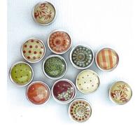 Magnet Époxy Mini Ø12mm Automne 12 Pièces