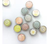 Magnet Époxy Mini Ø12mm Printemps 12 Pièces - Graine Créative