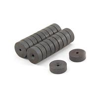 Magnet Expert® 14 mm Diamètre Potence X 2 mm I.D. X 5 mm d'épaisseur Y10 Aimants ferrite - 0.135 kg Pull (lot de 20)