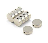 Magnet Expert 15 mm de diamètre x 5 mm d'épaisseur N42 Néodyme Aimant w/trou de 2 mm de diamètre à travers - Poignée de 4.1 kg (Paquet de 4)