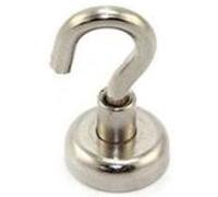 Magnet Expert Aimant Puissant En Néodyme N42 Avec Crochet Force 7,5 Kg Diamètre 16 Mm G