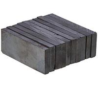 Magnet Expert® Fe50195-10 50 x 19 x 5 mm Épaisseur Y30bh ferrite 1.5 kg tirer, gris, 50 mm x 19 mm x 5 mm