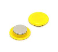 Magnet Expert haute puissance jaune Panneau/planification aimant (30 mm de diamètre x 11 mm de haut) (pack de 2)