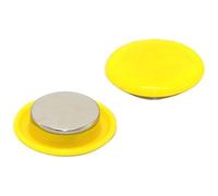 Magnet Expert haute puissance jaune Panneau/planification Aimant (40mm de diamètre x 11 mm de haut) (pack de 2)