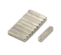 Magnet Expert Lot de 10 aimants en néodyme N42 Force 3,4 kg 25 x 5 x 5 mm