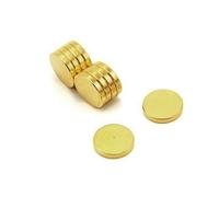 Magnet Expert Lot De 10 Aimants Pour Thérapie En Néodyme N42 Plaqué Or Sur La Face Nord 12 X 2 Mm