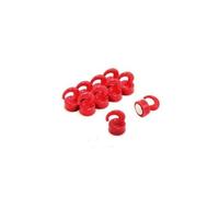 Magnet Expert Lot De 10 Mini Aimants En Forme De Crochet En Plastique Rouge Force 1Kg 12X20Mm