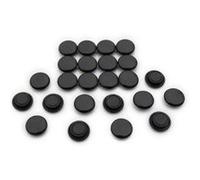 Petits Aimants de Bureau de Planification Noire pour Réfrigérateur, Tableau Blanc, Pack de Panneaux de Notification de 24