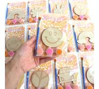 Magnet Frigo Bois 12 Pièces - Aimants Frigo Décoratifs à Peindre, Kit DIY Créatif en Bois, Décoration de style vintage, Décoration Tableau Magnétique, Anniversaire Cadeaux & Cadeau de remerciement