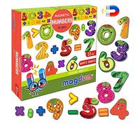 Magnet frigo Enfant MAGDUM Nombres magnetiques - 35 Grande Magnet Enfant - Frigo Jouet Enfant - Aimant Frigo Enfant Jouet - Jeu educatif - Emants magnetique - Chiffres magnetiques - Jeux Aimant