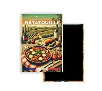 Magnet Frigo Ville Touristique de France Style Affiche rétro - 90 Modèles au Choix - Souvenirs Vacances - Aimant Réfrigérateur - Cadeau Original (Ratatouille)