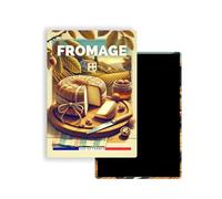 Magnet Frigo Ville Touristique de France Style Affiche rétro - 90 Modèles au Choix - Souvenirs Vacances - Aimant Réfrigérateur - Cadeau Original (Fromage)