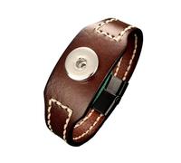 Magnet Ginger Snaps Punk Weave 328 Bracelet en cuir véritable véritable 18 mm