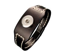 Magnet Ginger Snaps Punk Weave 328 Bracelet en cuir véritable véritable 18 mm