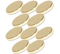 Magnet-Kauf Lot de 10 aimants en néodyme N52 - 20 x 3 mm - Doré - Disque magnétique super plat de 20 mm de diamètre - Aimants en néodyme, ND-20mm