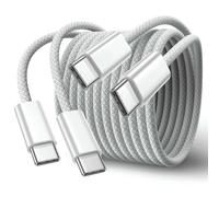 Magnet, Lot 2 Câble de Charge Rapide 60W [CottonBraid] Renforcé 1m et 2m, Chargeur Compatible avec iPhone 15, android, USB-C appareils
