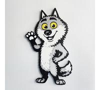 Magnet Loup Design - Décoration Frigo Tendance - Aimants Néodyme Ultra-Puissants - Objet Déco Mignon & Attachant - Fabriqué en France