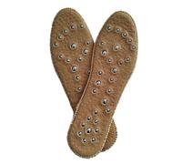 Magnet Massage Fever Semelle intérieure de massage thérapeutique magnétique en lin super doux (jaune, 38)