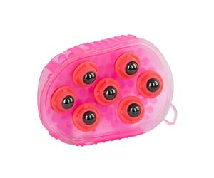 Magnet-Massage-Striegel, rosa