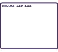 Magnet Message Métier Titre 'message Logistique' 15x21 Cm A5 Magnétique Effaçable À Sec - Carte Magnétique