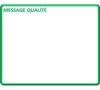 Magnet Message Métier Titre 'message Qualité' 15x21 Cm A5 Magnétique Effaçable À Sec - Carte Magnétique