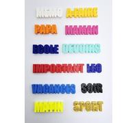 Magnet Personnalisé Prénom - Aimant Frigo 3D Relief avec Texte ou Message - Magnet Décoratif Cuisine Bureau Chambre - Cadeau Original Made in France - Azur 3D