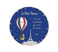 Magnet Petit Prince - Motif Petit Prince dans sa montgolfiere au dessuis Le la Tour Eiffel de Paris - Dimension 5,5CM