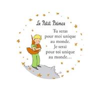 Magnet Petit Prince - Motif Petit Prince Debout serrant affectueusement Son Renard - Dimension 5,5CM