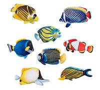 Magnet Poisson en Peluche - Modèle aléatoire - Aimant pour frigo - Transformez Votre réfrigérateur en Aquarium de Poissons tropicaux, Poisson-Clown, Chirurgien, Ange...