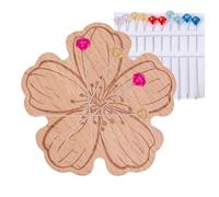 Magnet pour aiguilles, soutien-gorge magnétique pour aiguilles | Organisateur imprimé floral en bois pour travaux manuels, broderie, point de et