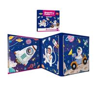 Magnet Puzzle - 7x5 inches Travel Toy for Hand Eye Coordination, Fine Motor Skills with Educational Function, Kids Puzzle for Preschool, Learning, Trips, Authentic Colorful, Portable Case