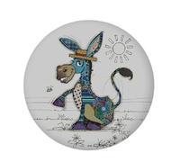Magnet Rond Âne Rigolo - Dimension 5,5cm