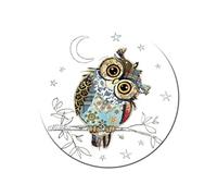Magnet rond - La chouette 5,5 cm