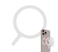 Magnet Slim Pad - Support adhésif de chargement sans fil, feuille magnétique durable | solide pour prise en main sûre pour appareils mobiles Intégration transparente du tableau de bord du