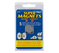 Magnet source Set de 5 aimants Néodyme adhésifs - 19,1 x 1,5 mm