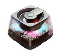 Magnet Speaker - ABS+Metal+Silicone Outdoor Speaker for Shower Beach Bathroom Golf Car Travel | Magnet Wireless Portable Music Player RGB Color Light Phone Holder Stereo Sound