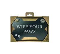 Magnet & Steel Aimant et Acier Wipe Your Paws-Slate Bone, Pierre, Gris, 14 x 0.5 x 9 cm
