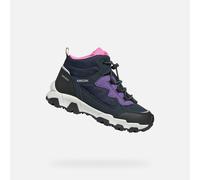 Geox Fille J Magnetar G. B ABX, Bleu Marine Violet, 26 EU