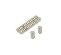 Magnetastico | 10 aimants en néodyme N52 tige 4x7 mm | Magnet frigo réfrigérateur Aimant puissant tableau magnétique Magnets circulaires panneau blanc Aimant cylindrique cylindre