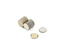 Magnetastico | 40x Aimant Autocollant Puissant 10x1 mm au Néodyme N52 | Avec Ruban Adhésif 3M | Magnétique à Coller Plat