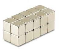 Magnetastico | Lot de 3 aimants néodymes N52 cubique 12x12x12 mm | Aimant puissant pour réfrigérateur, tableau magnétique et interactif
