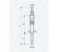 MAGNETI MARELLI 062900006304 Bougie de préchauffage pour VW Bora Berline (1J2)