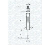 MAGNETI MARELLI 062900017304 Bougie de préchauffage pour OPEL Arena Bus (A97)