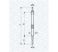 MAGNETI MARELLI 062900033304 Bougie de préchauffage pour MINI,TOYOTA