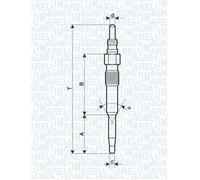 MAGNETI MARELLI 062900038304 Bougie de préchauffage pour AUDI,SEAT,SKODA,VW