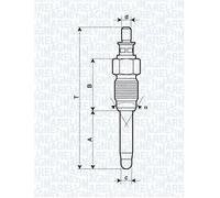 MAGNETI MARELLI 062900059304 Bougie De Préchauffage Pour RENAULT